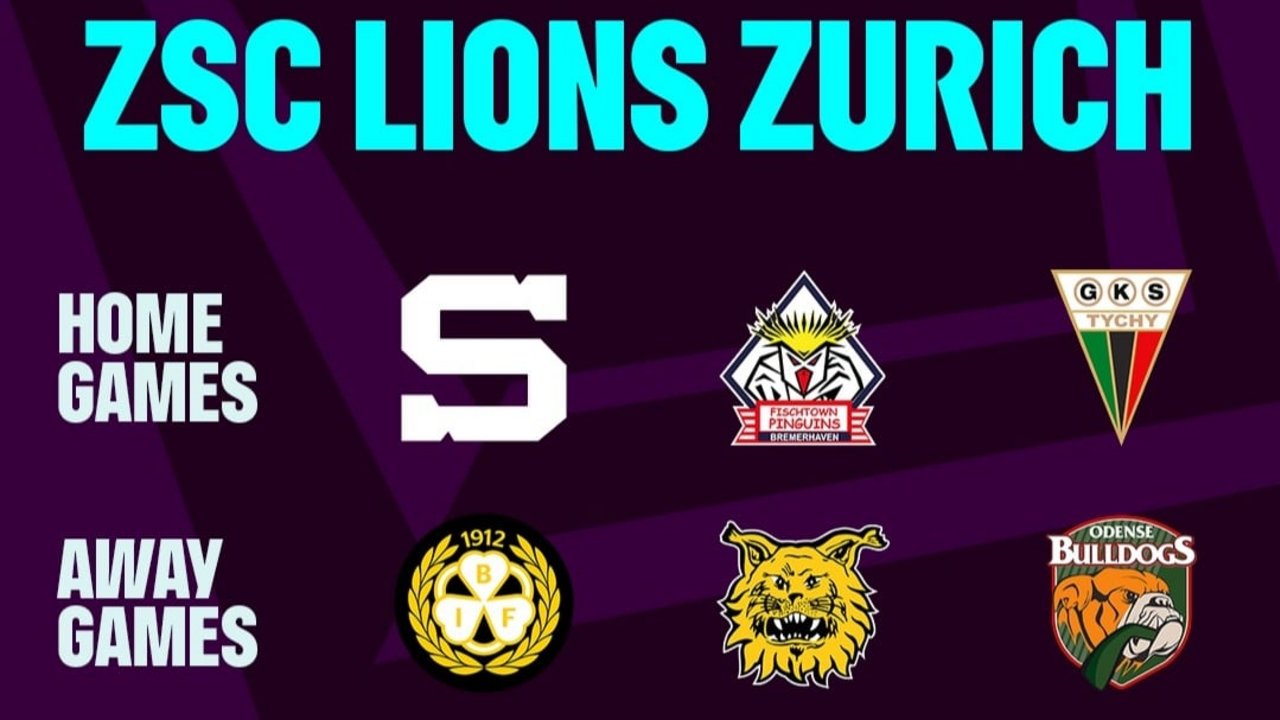 Die Gegner in der Champions Hockey League sind bekannt!