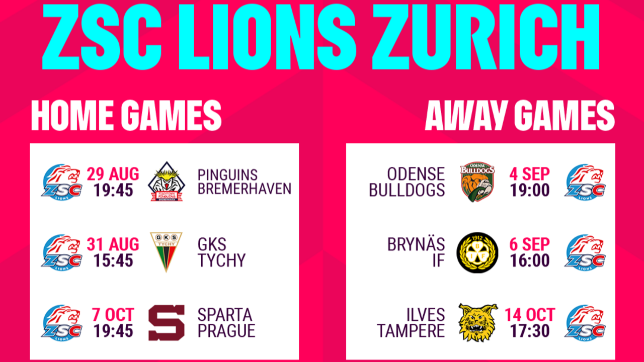 Spielplan Champions Hockey League