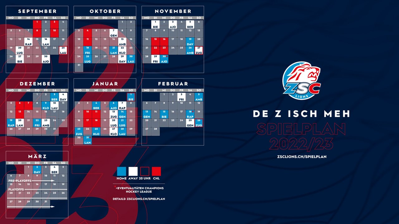 Meisterschafts-Spielplan 2022/23