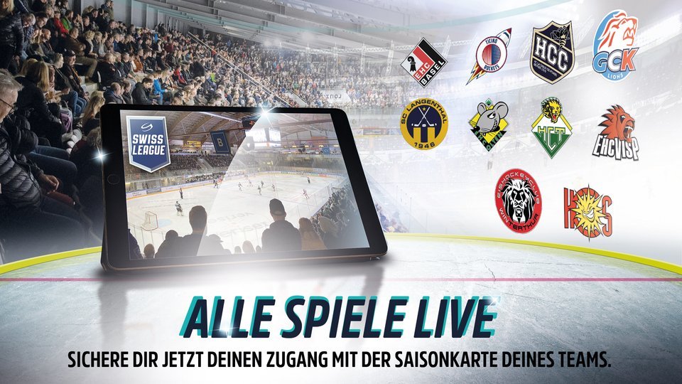 Die Swiss League Spiele live und exklusiv 